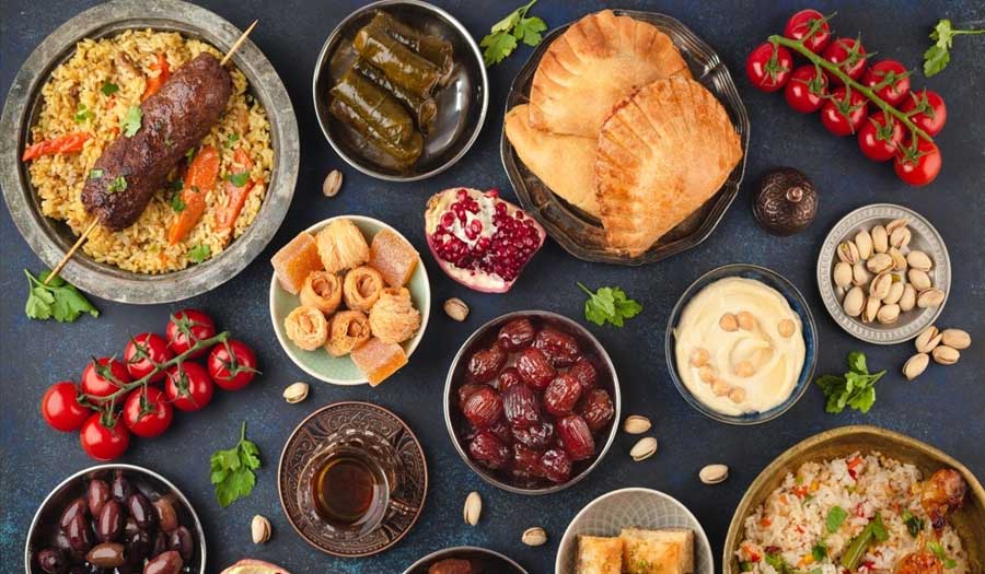 صورة من بعض أصناف الطعام الحلال